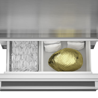 Monogram ZIC363NBVLH 36" Panel-Ready Integrated Bottom Freezer Refrigerator - Left Hinge