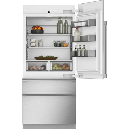 Monogram ZIC363NBVRH 36" Panel-Ready Integrated Bottom Freezer Refrigerator - Right hinge