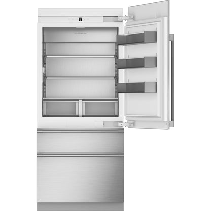 Monogram ZIC363NBVRH 36" Panel-Ready Integrated Bottom Freezer Refrigerator - Right hinge