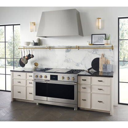 Monogram ZDP484NGTSS 48" Dual Fuel Professional Range with 4 Burners, Grill, and Griddle