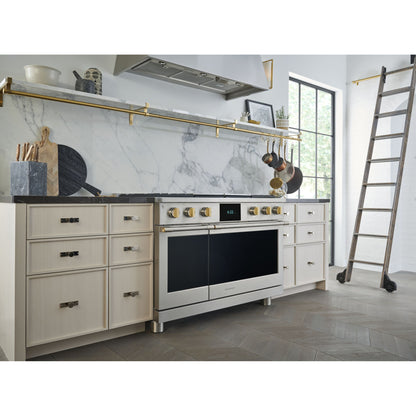 Monogram ZDP484NGTSS 48" Dual Fuel Professional Range with 4 Burners, Grill, and Griddle