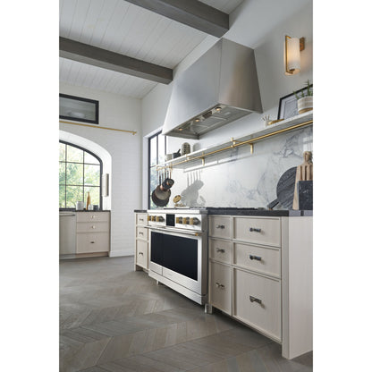 Monogram ZDP484NGTSS 48" Dual Fuel Professional Range with 4 Burners, Grill, and Griddle