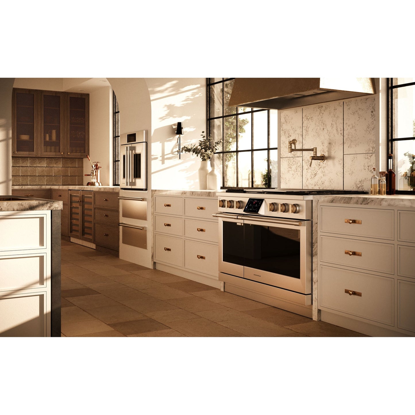Monogram ZDP484NGTSS 48" Dual Fuel Professional Range with 4 Burners, Grill, and Griddle