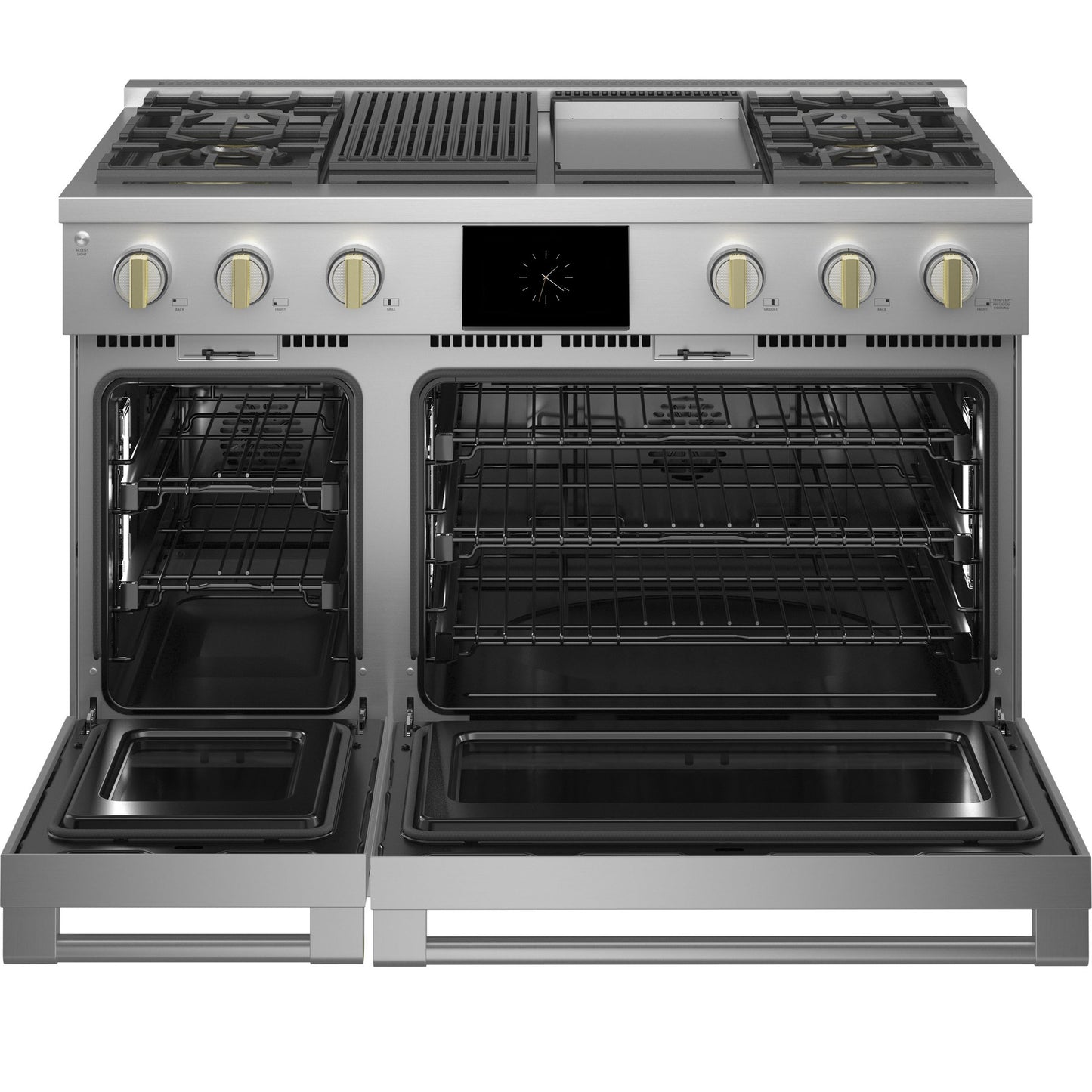 Monogram ZDP484NGTSS 48" Dual Fuel Professional Range with 4 Burners, Grill, and Griddle