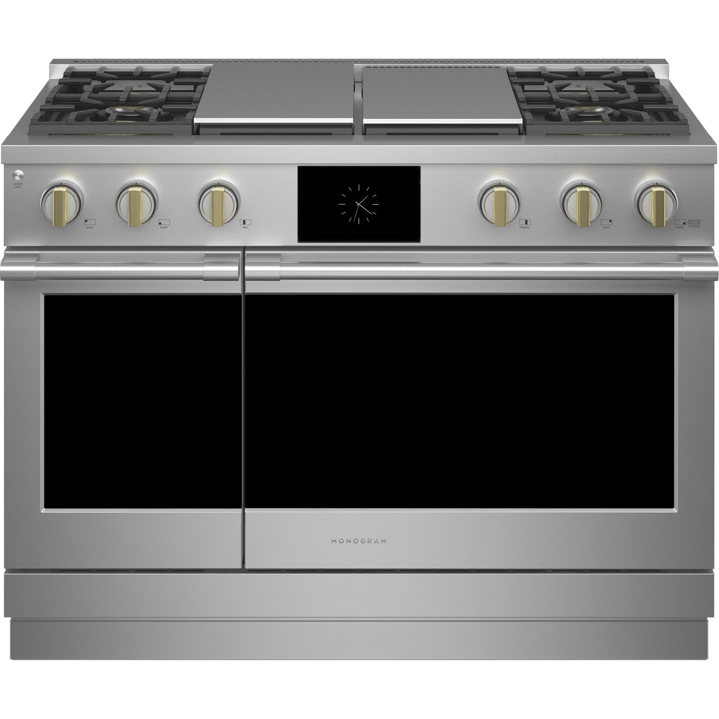 Monogram ZDP484NGTSS 48" Dual Fuel Professional Range with 4 Burners, Grill, and Griddle