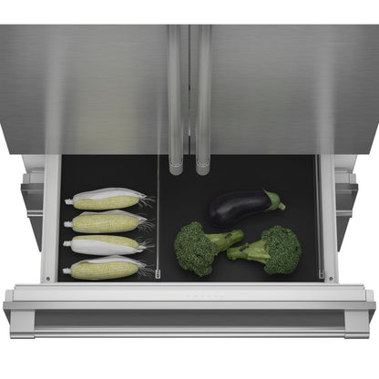 Monogram ZIP364NBVII 36" Panel-Ready Integrated French-Door Refrigerator