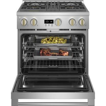 Monogram ZGP304NTSS 30" Gas Range with 4 dual-flame burners