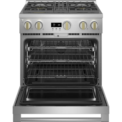 Monogram ZGP304NTSS 30" Gas Range with 4 dual-flame burners