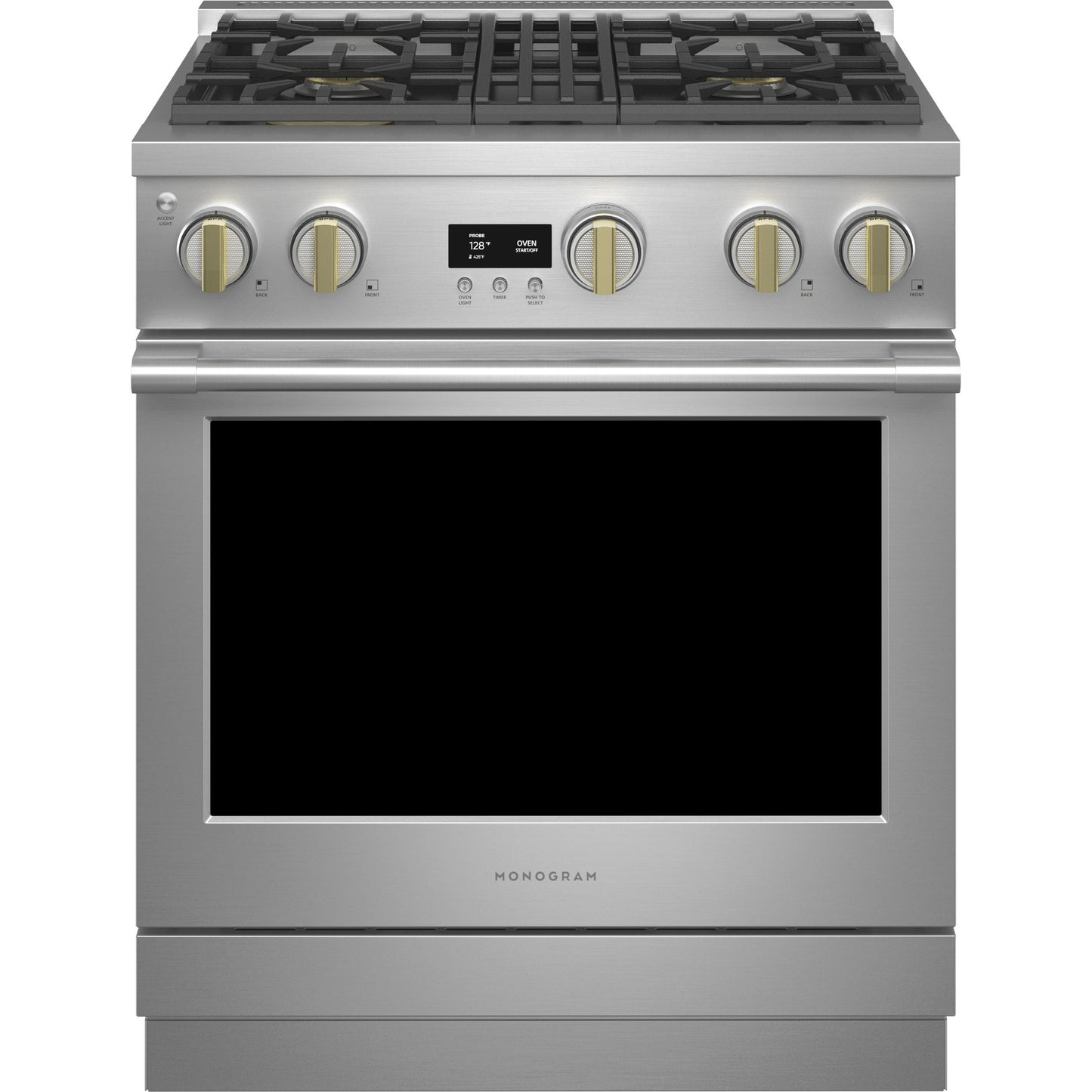 Monogram ZGP304NTSS 30" Gas Range with 4 dual-flame burners