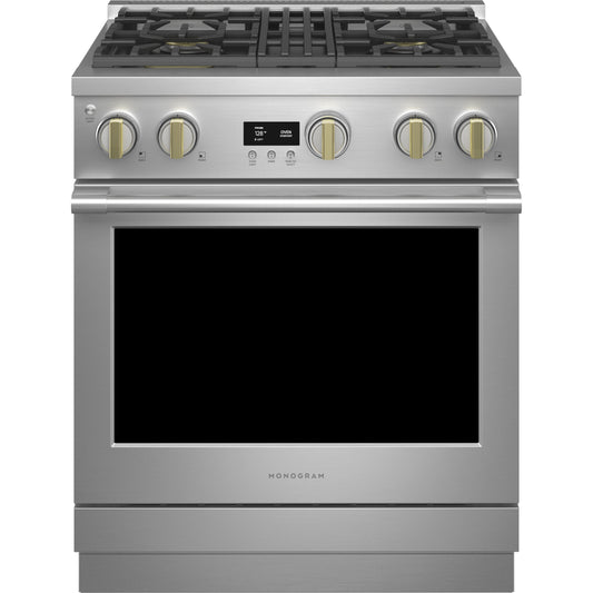 Monogram ZGP304NTSS 30" Gas Range with 4 dual-flame burners