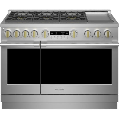 Monogram ZGP486NDTSS 48" All Gas Professional Range with 6 Burners and Griddle