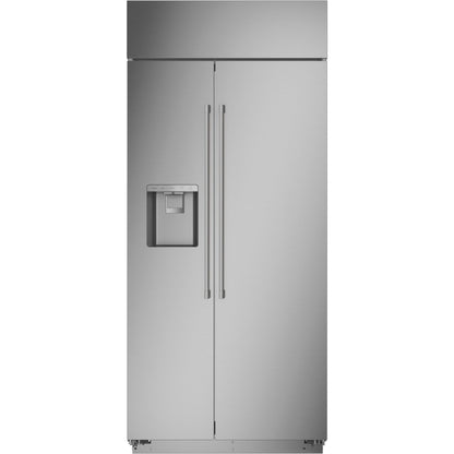 Monogram ZISS360DNSS 36-inch Built-In Side-by-Side Refrigerator with Dispenser