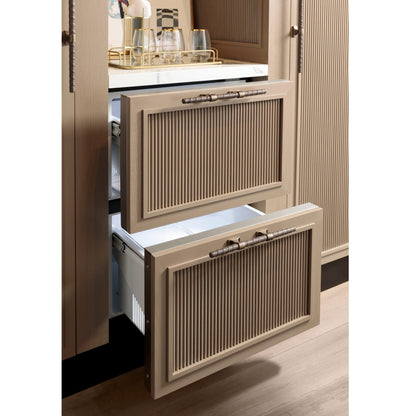 Monogram ZIDI240HII 24" Panel-Ready Built-In Double-Drawer Refrigerator