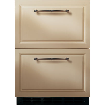 Monogram ZIDI240HII 24" Panel-Ready Built-In Double-Drawer Refrigerator
