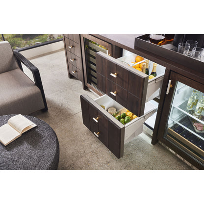 Monogram ZIDS240NSS 24" Built-In Double Drawer Refrigerator