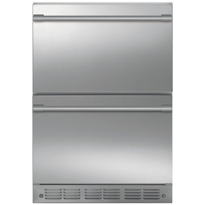 Monogram ZIDS240NSS 24" Built-In Double Drawer Refrigerator