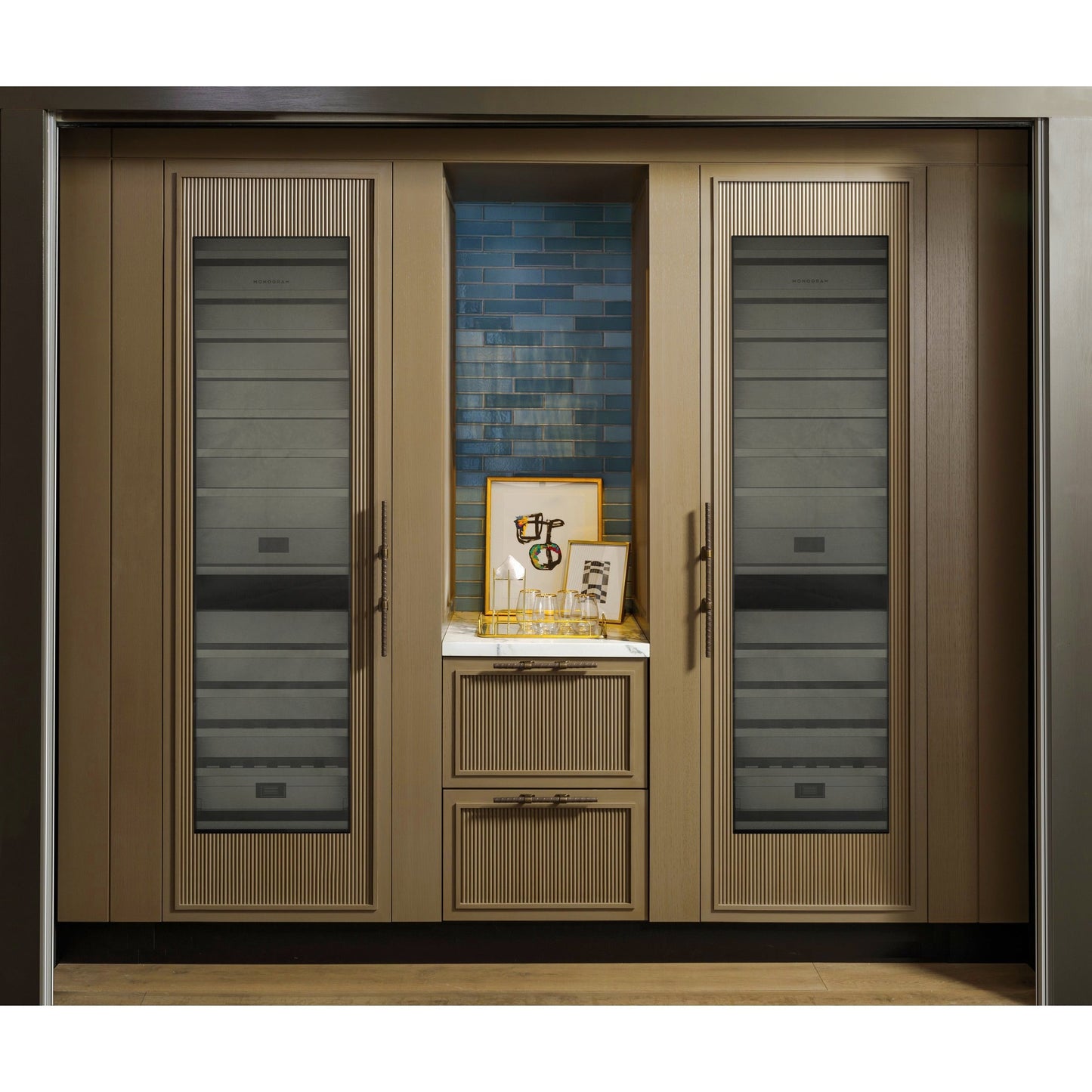 Monogram ZIW241NBWII 24″ Panel-Ready Built-In Wine Column Refrigerator