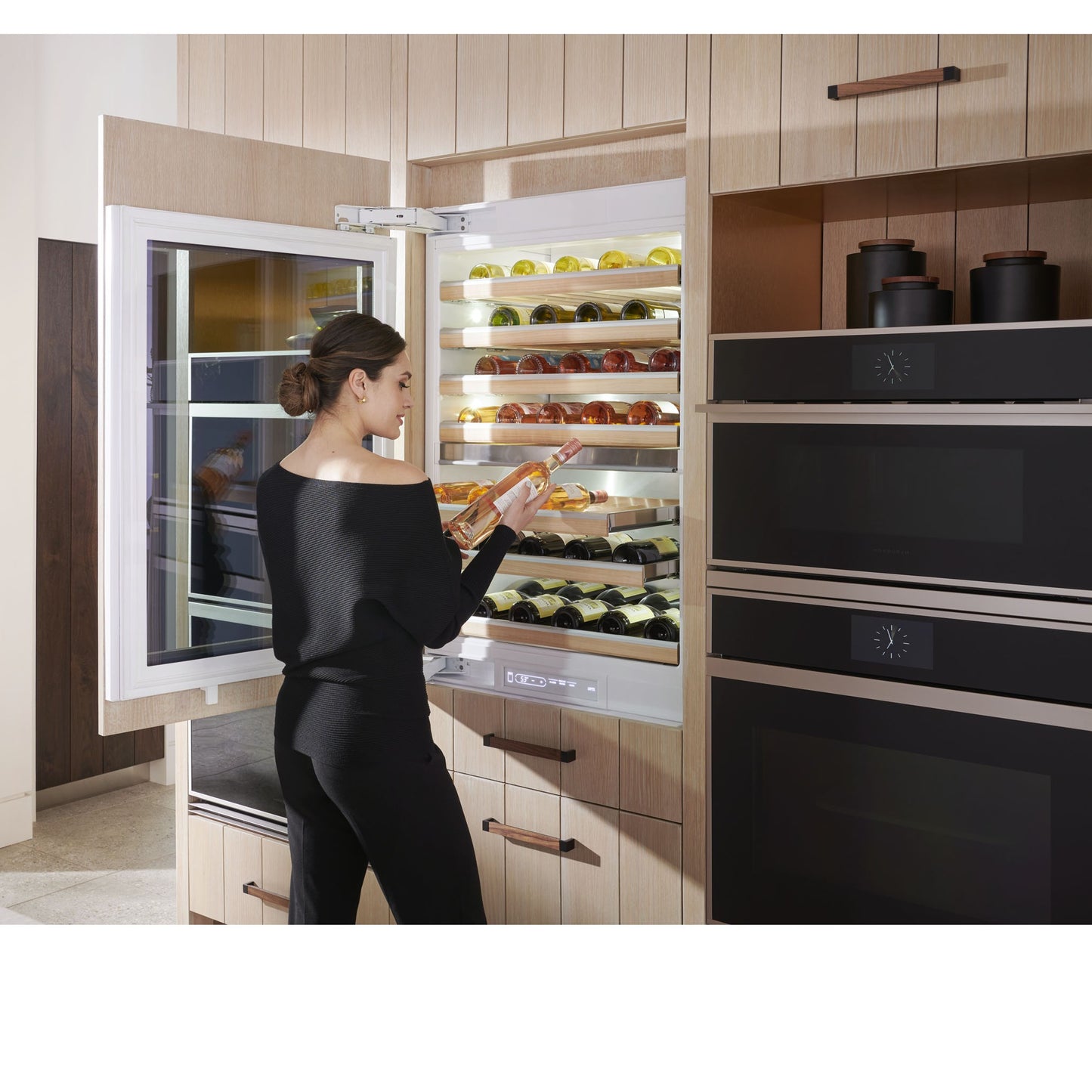 Monogram ZIW303NPPII 30″ Panel-Ready Built-In Wine Sommelier Refrigerator