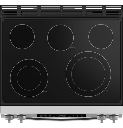 GE GRS600AVFS 30" ENERGY STAR® Slide-In Electric Convection Range – Fingerprint Resistant Stainless Steel