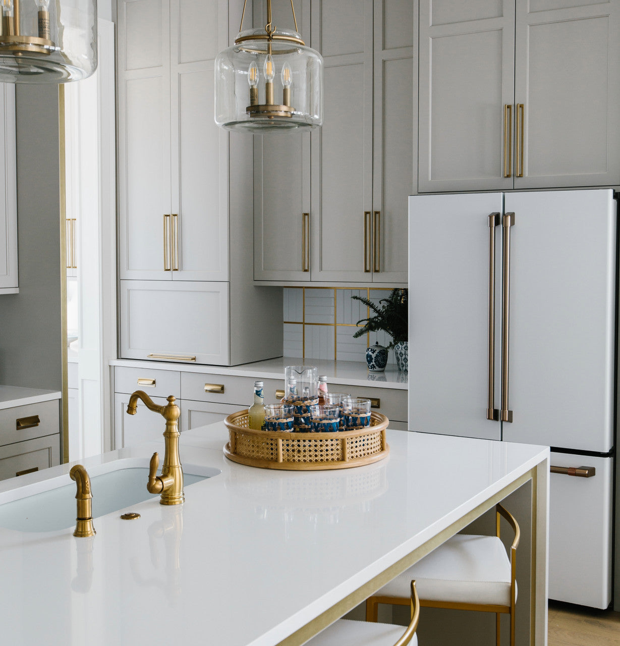 Café CWE23SP4MW2 23.1 Cu. Ft. Smart Counter-Depth French Door Refrigerator