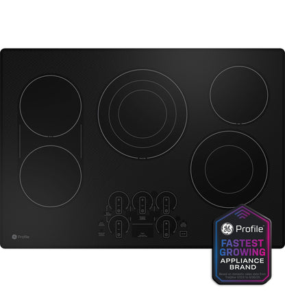 GE Profile PEP9030DTBB 30" Built-In Touch-Control Electric Cooktop – Black