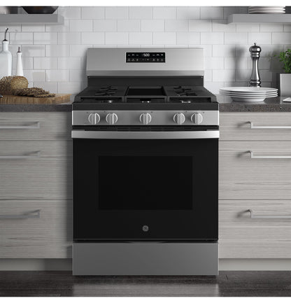 GE GGF500PVSS 30" Free-Standing Gas Range – Stainless Steel