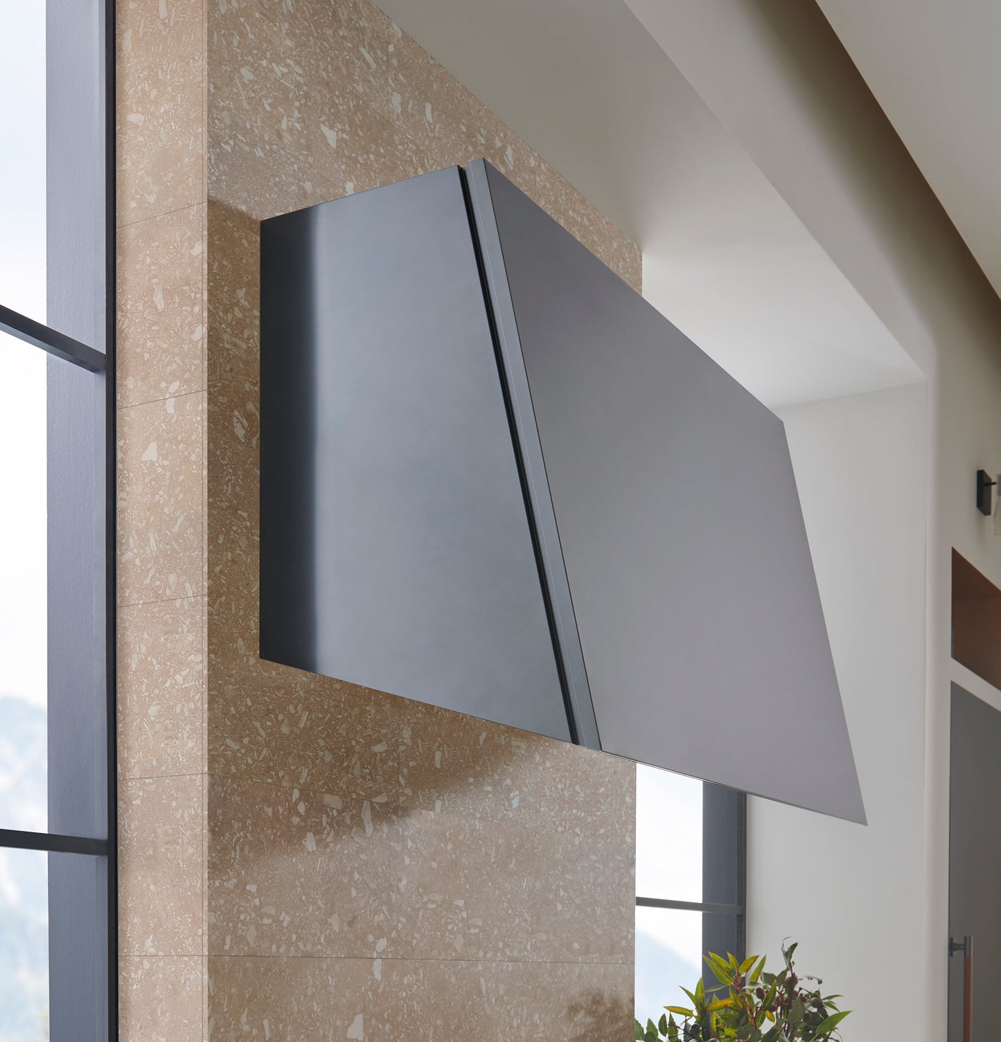 Monogram ZVC53DWTT 53" Custom Designer Wall Hood - Titanium