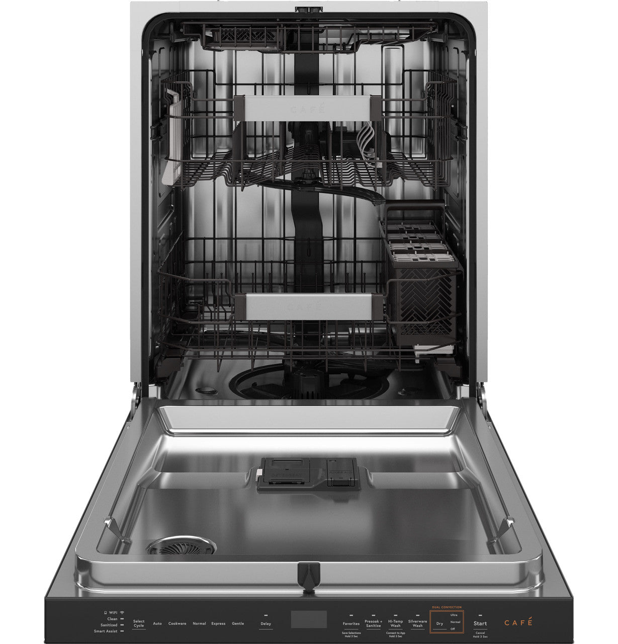 Cafe CDP888M5VS5 24" CustomFit Smart Built-In Dishwasher in Platinum Glass