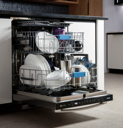 GE Profile ENERGY STAR PDT715SYVFS Top Control with Stainless Steel Interior Dishwasher with Sanitize Cycle