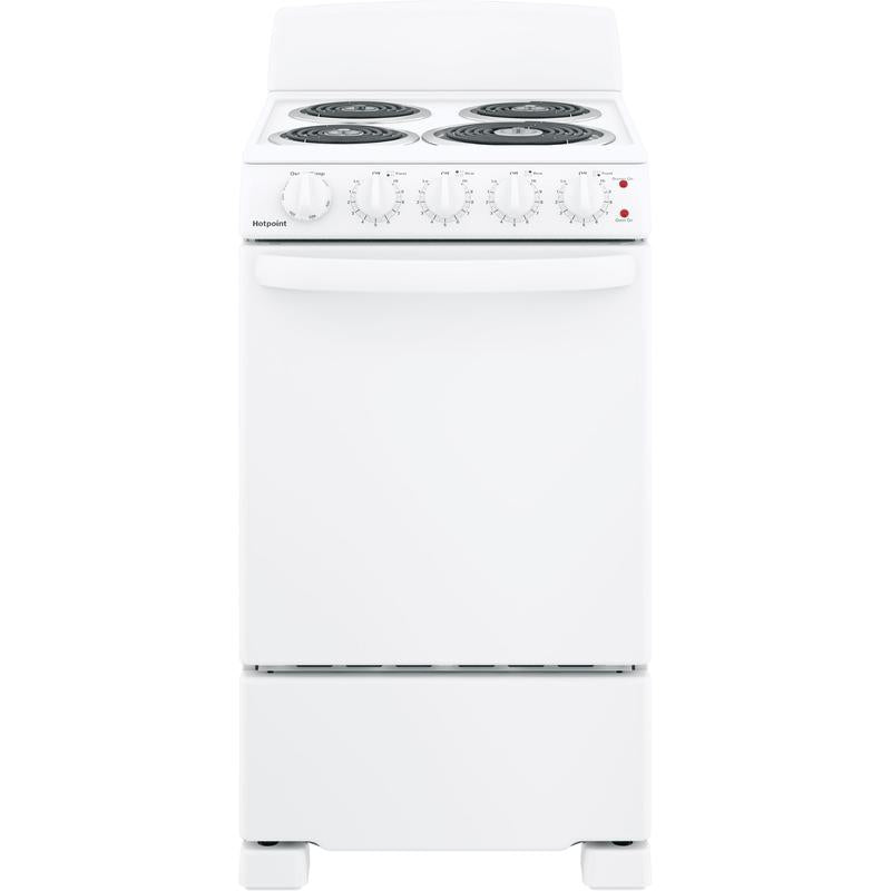 Hotpoint 20" Free-Standing Electric Range – RAS200DMWW