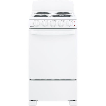 Hotpoint 20" Free-Standing Electric Range – RAS200DMWW