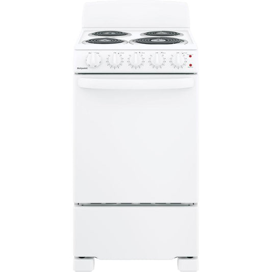 Hotpoint 20" Free-Standing Electric Range – RAS200DMWW
