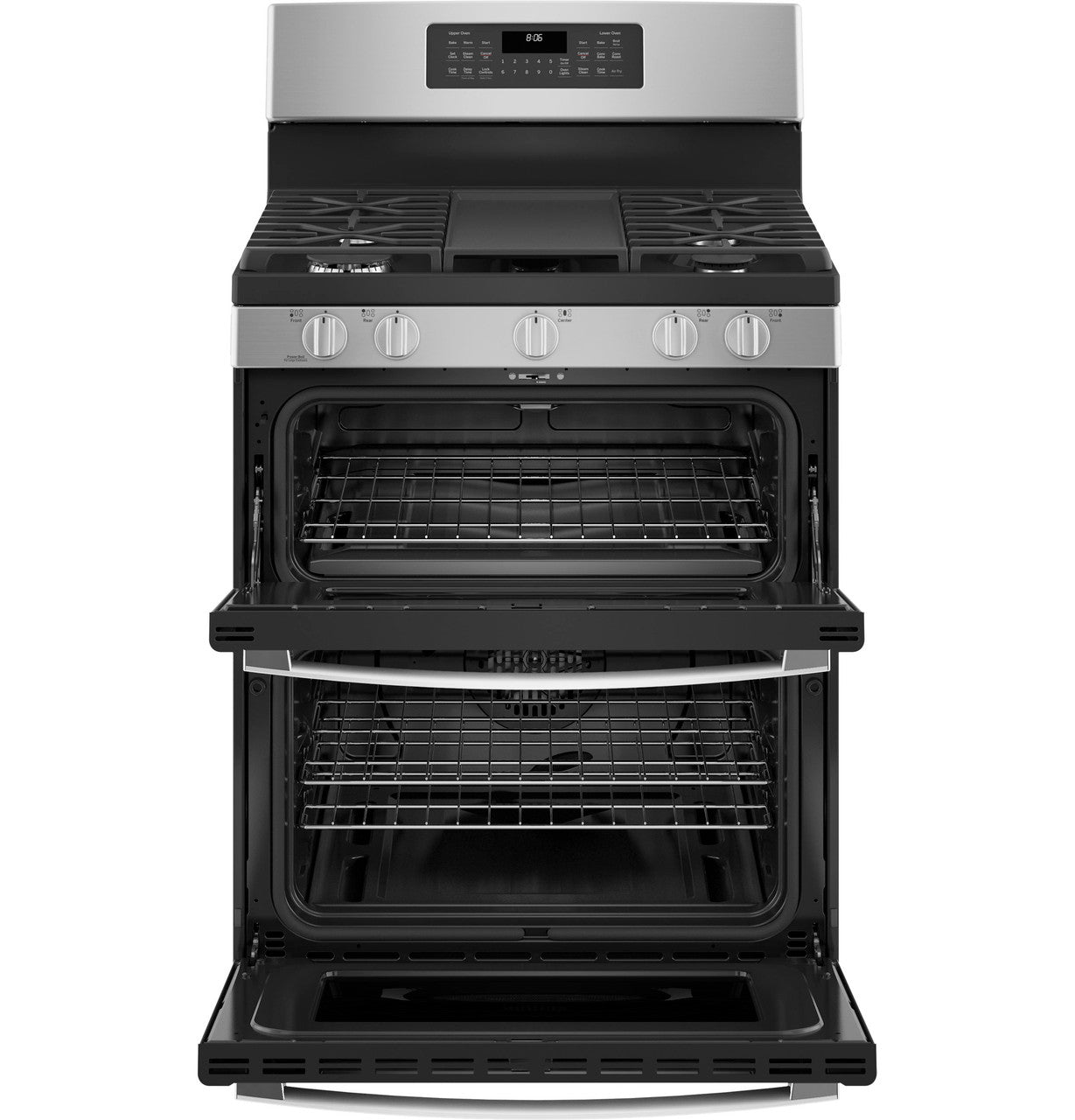 GE JGBS86SPSS 30" Free-Standing Gas Double Oven Convection Range – Stainless Steel