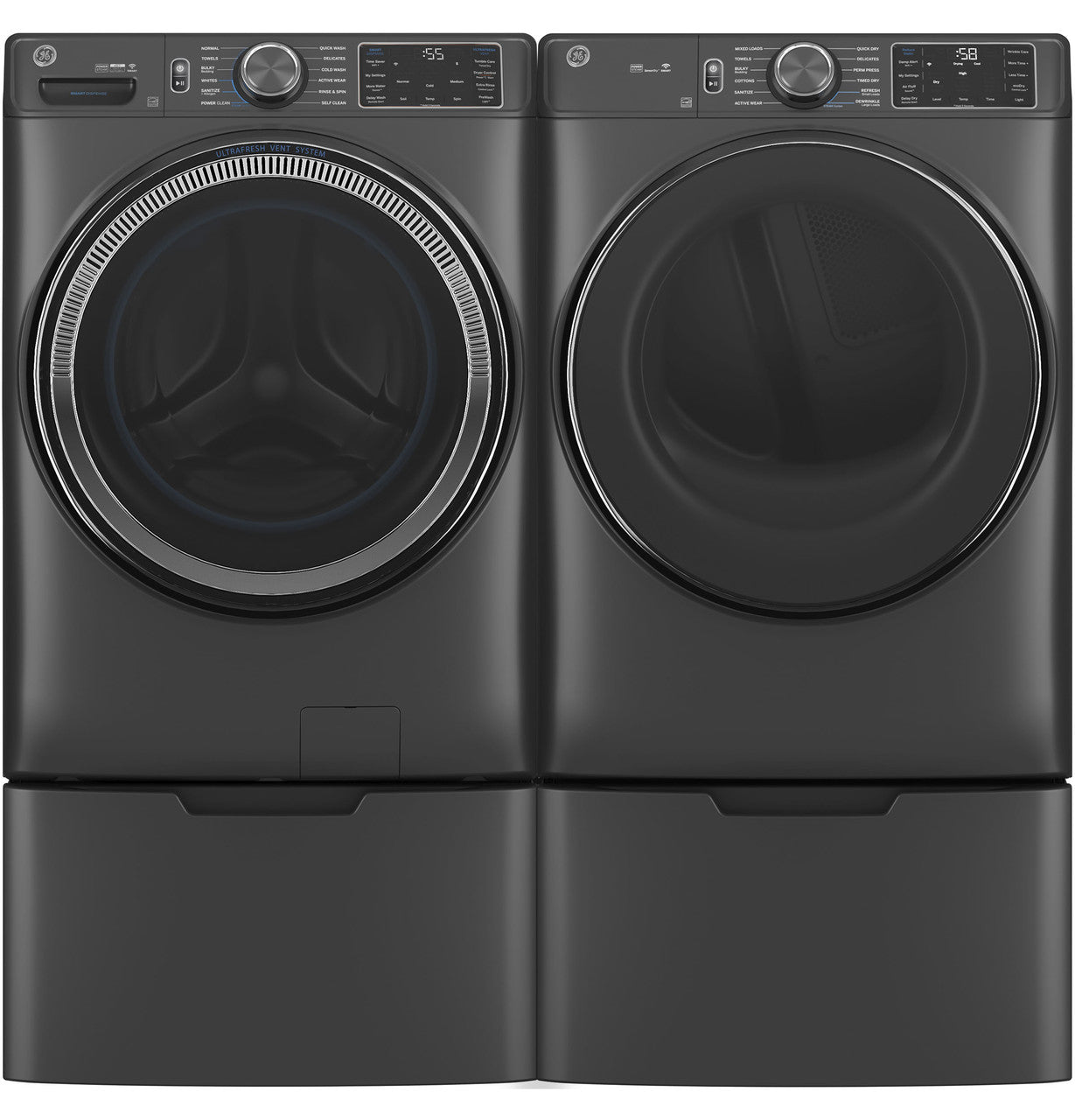 GE® ENERGY STAR® GFD65ESPVDS 7.8 cu. ft. Capacity Smart Front Load Electric Dryer with Sanitize Cycle