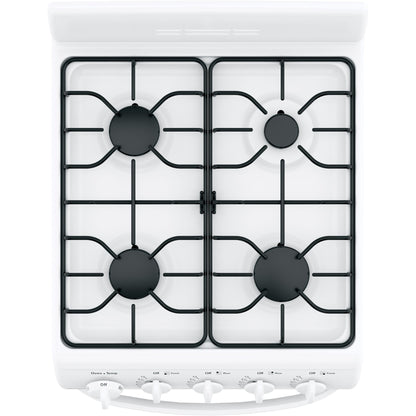 Hotpoint® 20" Front-Control Free-Standing Gas Range with Sealed Burners RGAS200DMWW
