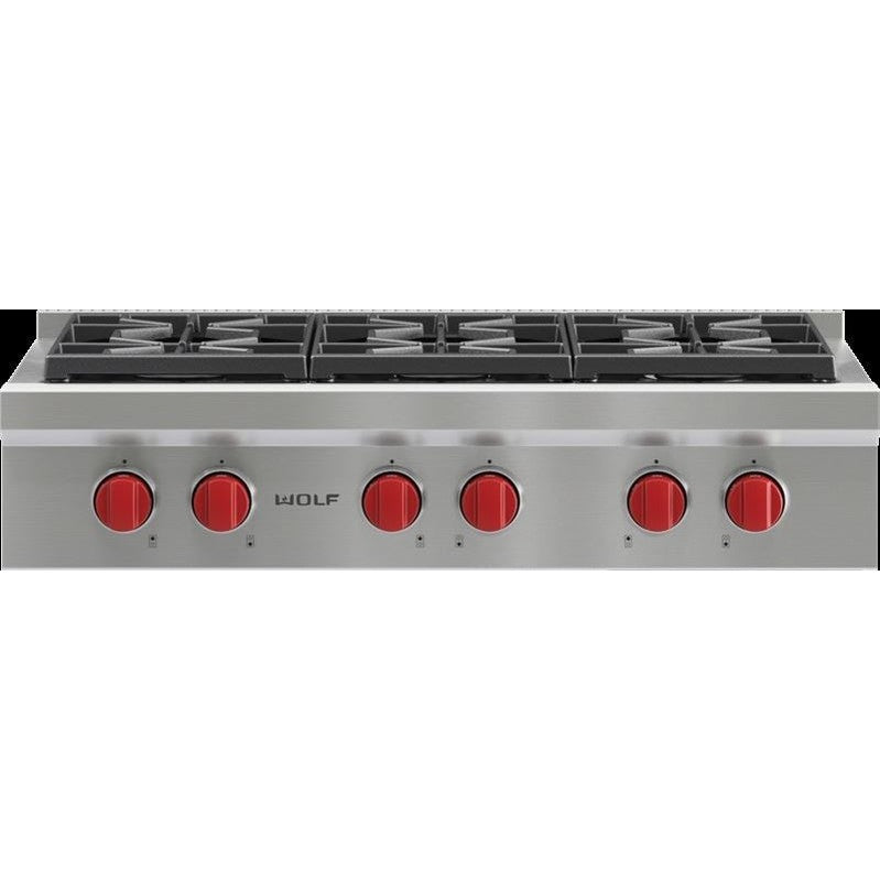 Wolf SRT366 36″ Sealed Burner Rangetop