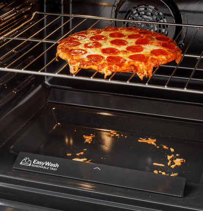 GE GRS600AVWW 30" Slide-In Electric Convection Range with No Preheat Air Fry - White