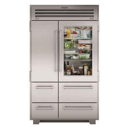 Sub Zero PRO4850G – 48" PRO Refrigerator/Freezer Glass Door