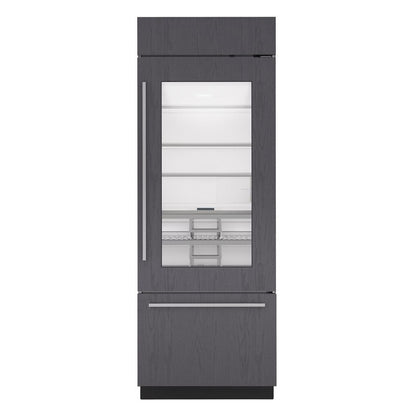 Sub Zero CL3050UG/O – 30" Classic Over-and-Under Refrigerator/Freezer with Glass Door - Panel Ready