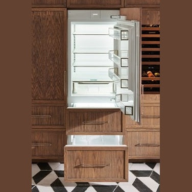 Sub Zero DET3050RID – 30" Designer Over-and-Under Refrigerator with Internal Dispenser - Panel Ready