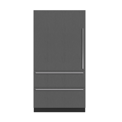 Sub Zero DET3650CI – 36" Designer Over-and-Under Refrigerator/Freezer, Panel-Ready with Ice Maker
