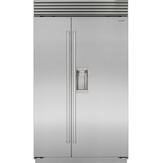 Sub Zero CL4850SD/S 48" Classic Side-by-Side Refrigerator/Freezer with External Dispenser