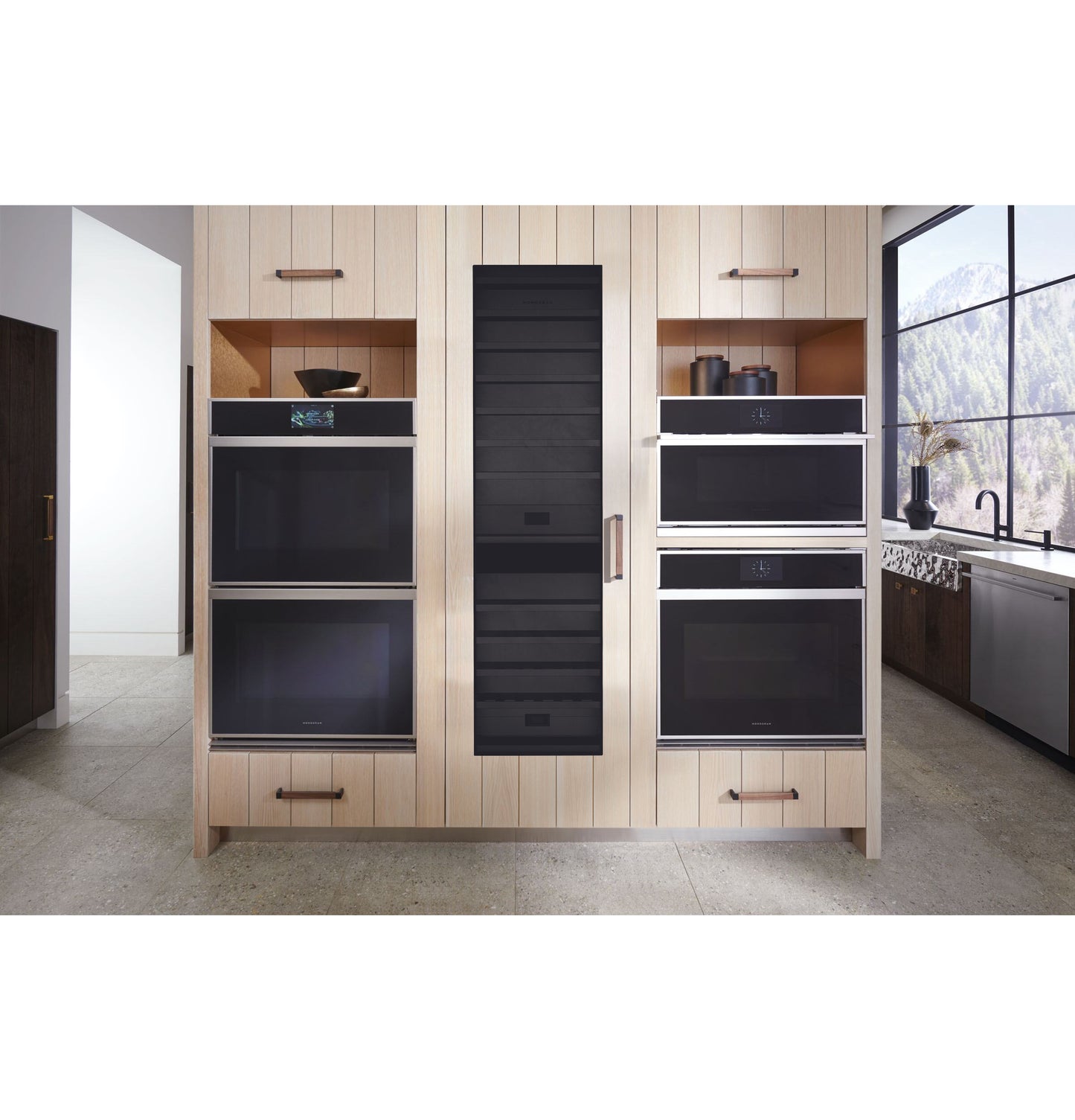 Monogram ZIW241NBWII 24″ Panel-Ready Built-In Wine Column Refrigerator