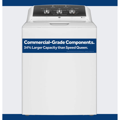 GE GTW525ACWWB 4.3 Cu. Ft. Commercial Grade Top Load Washer with Agitator – White