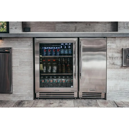 True TUR-24-R-SG-C 24" Outdoor Undercounter Refrigerator – Stainless Steel Glass