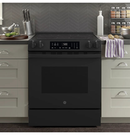 GE GRS500PVBB ENERGY STAR® 30" Slide-In Electric Range with Crisp Mode