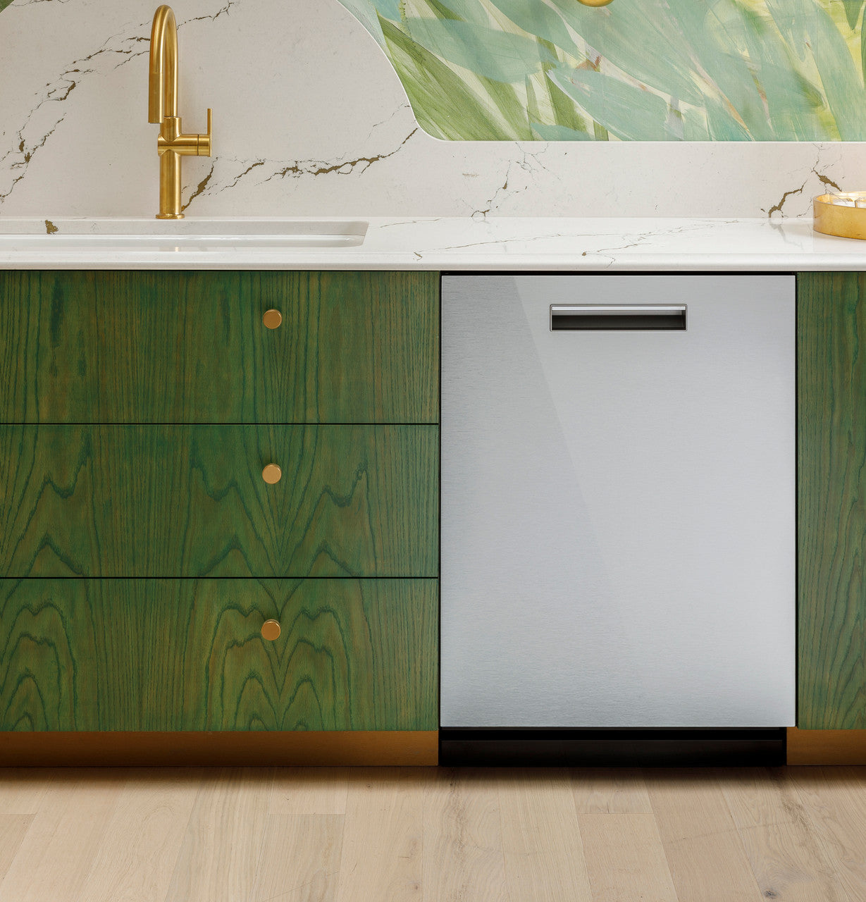 Cafe CDP888M5VS5 24" CustomFit Smart Built-In Dishwasher in Platinum Glass