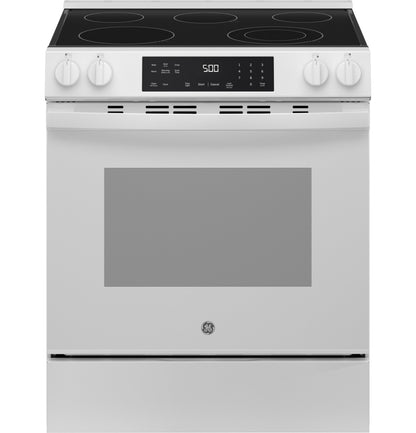 GE GRS500PVWW 30" ENERGY STAR® Slide-In Electric Range – White