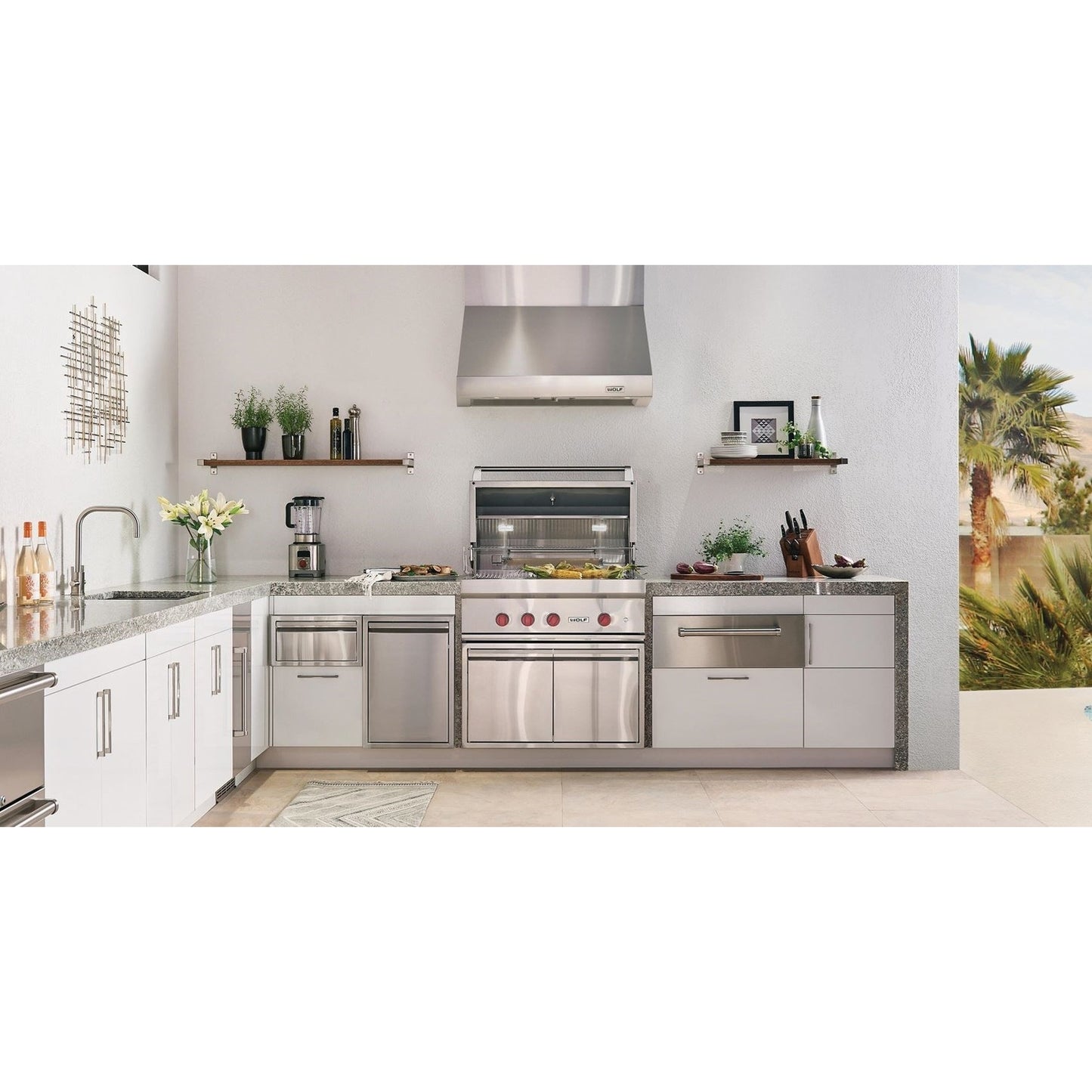 Wolf PW483318O 48" Outdoor Pro Wall Hood