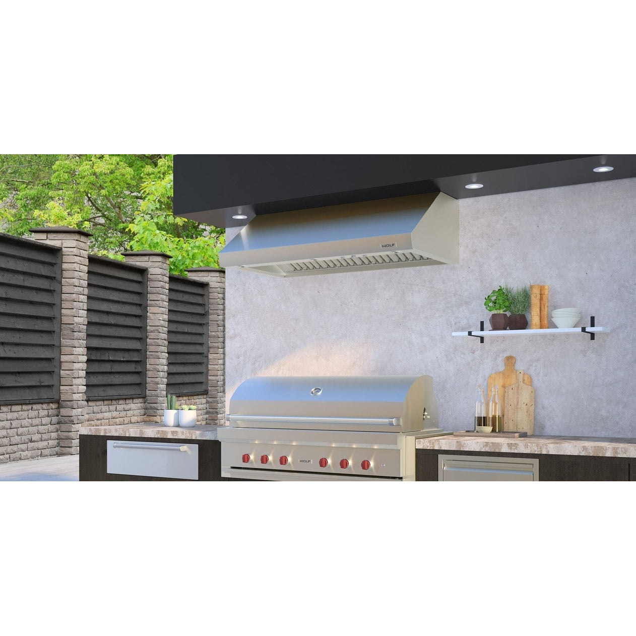 Wolf PW603318O 60" Outdoor Pro Wall Hood